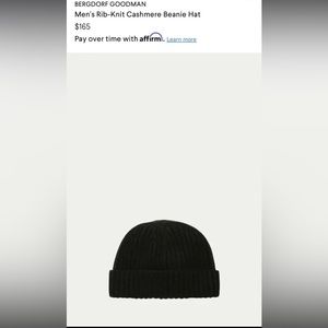 Bergdorf Goodman Beanie 100% Cashmere Green Menagerie. Authentic!!!